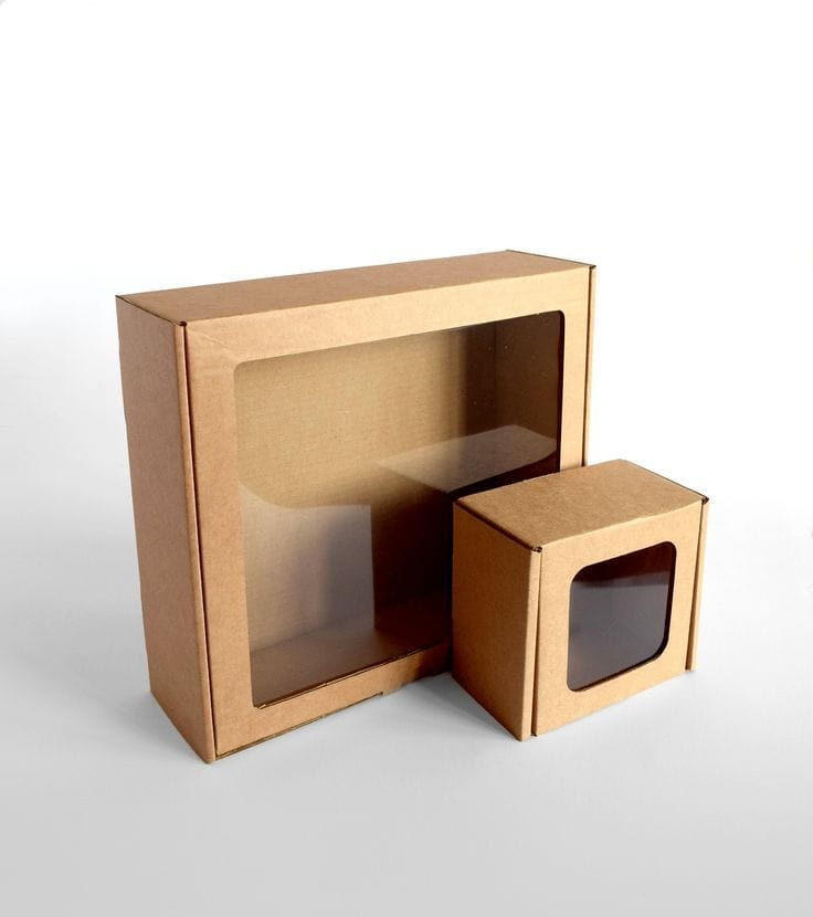 Kraft Paper Window Box